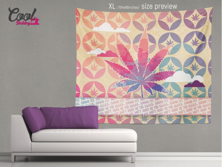 Декоративно пано Colorful Marijuana
